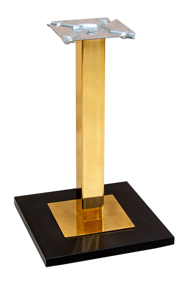 K-324 - Gold Bilezikli Kare Masa Ayağı